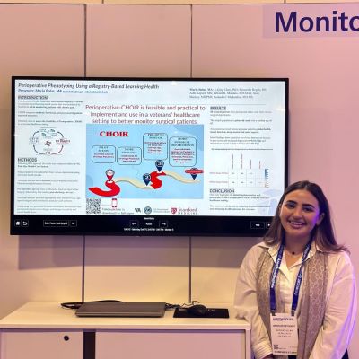 Maria Bolus presenting a poster at the 2024 ASA Conference in Philadelphia, Pennsylvania